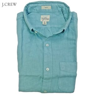 J.Crew ジェイクルー ベアードマクナット スリムフィット リネンシャツ アイリッシュリネン カジュアルシャツ ボタンダウン 後染め 半袖/S