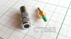 管理番号＝4F192　　自作用　　φ2.5mm　ステレオ超ミニプラグ　　　CT253　　1個