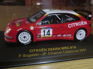 ixo 1/43 シトロエン Citron Xsara WRC #14 Bugaiski Catalunya 2001