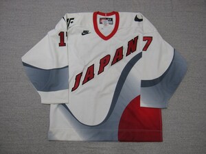 【USED】NIKE製 アイスホッケー 日本代表 選手支給 実使用 ユニフォーム ジャージー 日本代表