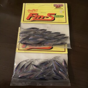 49★☆ ランカーシティ フィンズシャッド　1.75インチ　ブルーギル　ブルーラメ　 Fin-s SHAD レア オールドワーム バス 釣り ☆★