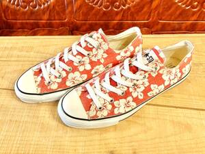 ★☆希少レア!コンバース ALL STAR ELBA アロハ 白/赤 26.5cm converse オールスター エルバ ハイビスカス 花柄 デッド ビンテージ 212☆★