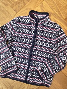 *used*ユニクロ*フリース*140㎝*ジップアップ*ジャケット*キッズアウター*羽織*カーディガン*ジャンパー*uniqlo*ルームウエア*女の子*