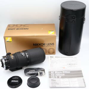 Nikon 単焦点マイクロレンズ Ai AF Micro Nikkor 200mm f/4D IF-ED フルサイズ対応　#240526_411039