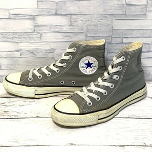 R6109bE CONVERSE コンバース スニーカー レディース 24.5cm グレー ハイカットスニーカー CANVAS ALL STAR HI キャンバスオールスターハイ