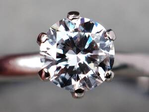 【5447D】PMプラチナ 天然ダイヤモンド 0.45ct/2.1g/リング 指輪 ♯13