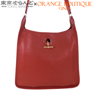 101694924 エルメス HERMES ヴェスパ GM ルージュアッシュ ゴールド金具 ブッフル ショルダーバッグ レディース