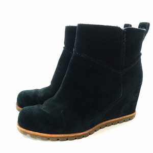 アグ UGG MARTE BOOT マルテブーツ ショートブーツ ムートン スエード ウェッジソール US7 24cm 黒 ブラック 1095649