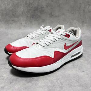 NIKE ナイキ AIR MAX 1 G ゴルフシューズ スニーカー レッド×ホワイト 27.5cm〜28.0相当