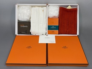 エルメス HERMES ソープ 石鹸 ハンドタオルセット 2セットおまとめ 未使用長期保管品