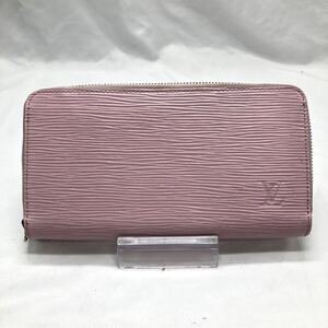 LOUIS VUITTON ルイヴィトン エピ ジッピーウォレット M81542 ギモーブ ICチップ反応有り 長財布 RFID ピンク KN-70O8