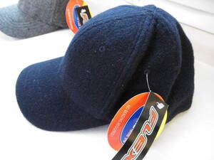 ウールキャップ　FLEXFIT YUPOONG　permaCURV　帽子　6個セット　YOUTH / ユース　フリーサイズ　紺　ジャンク品