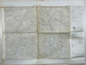 （刷物392）伊久美 石上 1：25000地形図 46×58 （静岡県） 平成元年 国土地理院