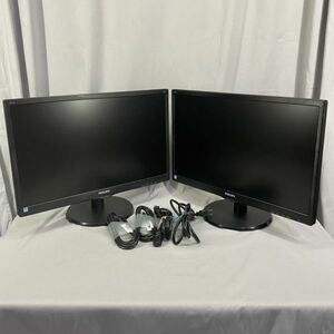 2台セット PHILIPS フィリップス 21インチワイド W-LED 液晶モニタ 223V5LHSB/11 1920x1080 フルHD/HDMI マルチモニター ダブル【f2-18】