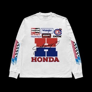 XLサイズホンダレトロ風ロンTシャツ