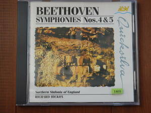 1405◆BEETHOVEN:SYMPHONIES Nos.4&5 輸入盤 ベートーヴェン シンフォニー４＆５ リチャード・ヒコックス