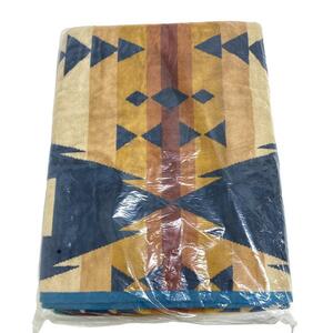 PENDLETON/ペンドルトン OVERSIZED JACQUARD SPA TOWEL SISKIYOU バスタオル ブランケット コットン タオル ブルー ユニセックス ブランド