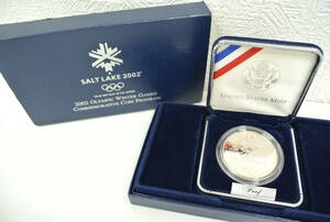プルーフ祭 ソルトレイクシティ 冬季オリンピック 2002 記念 1ドル プルーフ 銀貨 アメリカ SALT LAKE UNITED STATES MINT コレクション