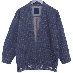 VISVIM ICT SS SANJURO KIMONO JKT 0 インディゴ 0215905006004 ビズビム ヴィズヴィム デニム刺し子サンジュウロウキモノ羽織ジャケット