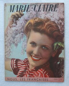 ビンテージ フランスファッション雑誌 MARIE CLAIRE 1938年06月02日