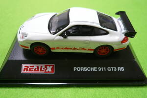 【希少・新品】REAL-X1/72 ミニカーコレクション★ PORSCHE 911 GT3 RS ☆ オレンジストライプ 