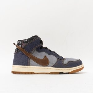 【1円スタート】 NIKE ナイキ 705434-401 DUNK CMFT ダンク コンフォート デニム ハイカット スニーカー ブルー US9.5 27.5cm