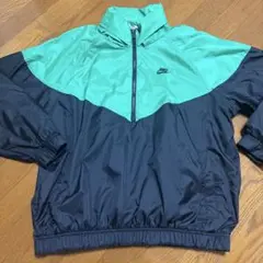 Nike ナイロンジャケット XL 緑/黒