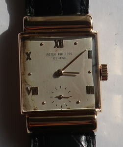 送料無料◆PATEK PHILIPPE / パテックフィリップ・フーデッドラグRef.1438手巻きK18YG、パテック・スイス本社OH済、純正革ベルト・尾錠付◆