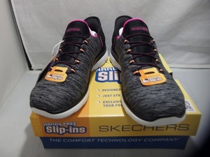 【未使用】 スケッチャーズ Skechers スケッチャーズ Skechers スリップ イン スニーカー レディース 149937W-BKMT