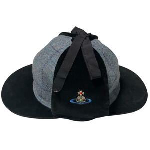 Vivienne Westwood ヴィヴィアンウエストウッド 97s 98s アーカイブ シャーロック ハットDeerstalker Hat ディアストーカーハット