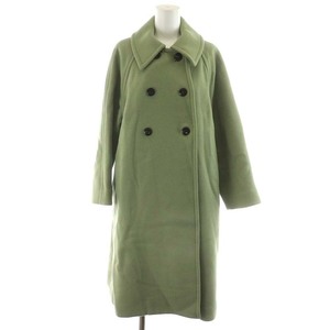 イエナ IENA LA BOUCLE 19AW ステンカラーコート ロング丈 ウール 36 S 緑 グリーン 19-020-914-1281-4-0 /AN43 レディース