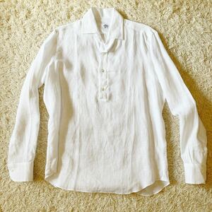 【★未使用品☆】マリアサンタンジェロ / Maria Santangelo × BEAMS F / 別注 / POLOJP リネン プルオーバー シャツ / サイズM