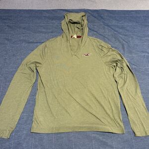 k13 HOLLISTER フード付き長袖Tシャツ　サイズM表記 カンボジア製