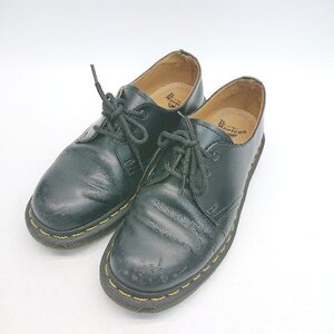 ◇ Dr.Martens 3EYE GIBSON 無地 プレーントゥ ロールアップ サイズ38 ブラック レディース E