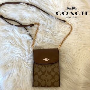 coach チェーン　ショルダー　ミニ　バッグ　スマホポーチ　コーチ 