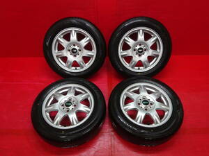 ★イボ付き★ BMW MINI ミニクーパー純正15インチホイール 4本 5.5J +45 4H 100 DUNLOP ENASAVE EC300+ 175/65R15 R50 R53 R55 R56