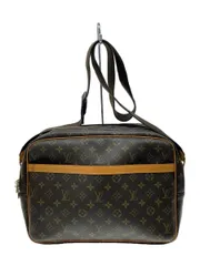 LOUIS VUITTON リポーターPM_モノグラム・キャンバス_BRW PVC ブラウン