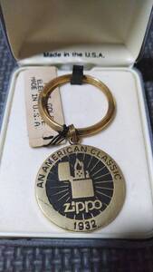 ZIPPO　キーホルダー　1932年刻印入り　’89年ごろ？　ZIPPO製造開始は33年