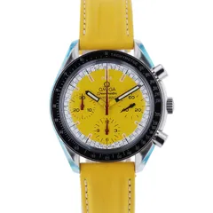 【中古】 OMEGA （オメガ） ｽﾋﾟｰﾄﾞﾏｽﾀｰ ﾚｰｼﾝｸﾞｼｭｰﾏｯﾊ限定 時計 自動巻き/ﾒﾝｽﾞ SPEED MASTER RACING Yellow ｲｴﾛｰ 3810.12.40 stainless ステンレス unused:S