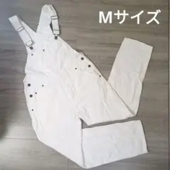 白 サロペット Mサイズ