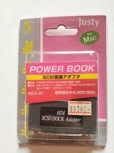 【新品未開封品】Justy POWER BOOK SCSI変換アダプタ　MGS-01