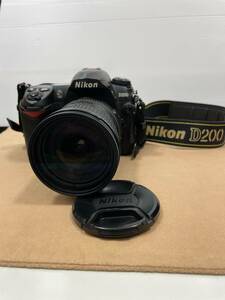 2079*【動作未確認】ニコン Nikon D200 AF-S NIKKOR 18-200mm 1:3.5-5.6mm 1:4-5.6G ED デジタル一眼レフカメラ 付属付 現状品