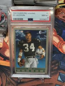 1991 Fleer PRO VISIONS Bo Jackson PSA8 ボー ジャクソン NFL Raiders