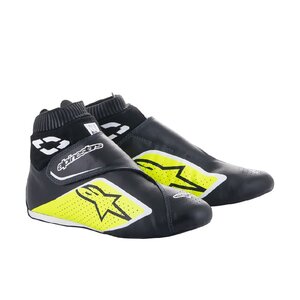 alpinestars(アルパインスターズ) レーシングシューズ SUPERMONO V2 SHOES (サイズ 7.5)BLACK YELLOW FLUO WHITE ADD Color[FIA8856-2018]