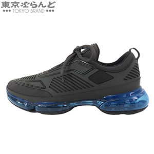 101736789 プラダ PRADA クラウドバスト エアスニーカー 2EG298 ブラックxブルー ファブリック メッシュ 靴 #8 スニーカー メンズ