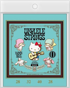 即決◆新品◆送料無料ERNIE BALL EB2326 UKULELE BK SANRIO×1 ブラック・ナイロン ボールエンド ウクレレ弦 サンリオ コラボ /メール便