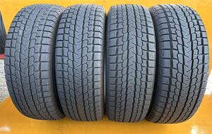 森商会 冬No.001佐賀発 送料無料2020 8mm 225/60R18100Q YOKOHAMA 4本seticeGUARDG075 手渡し可 溝 室 バリ山 スタットレスSTUDLESS