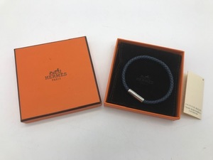 HERMES　エルメス　アクセサリー　ブレスレット　ブルー　青