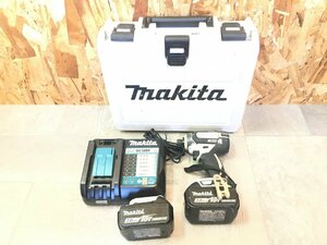 makita マキタ 充電式インパクトドライバ TD149DRFXW 18V バッテリー 充電器付き コードレス 電動工具 DIY ホワイト