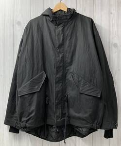 marka マーカ M20C-01BL02C MILITARY JACKET COTTON NYLON OXFORD コットン ナイロン ジャケット フードライナー付き サイズ2 ブラック